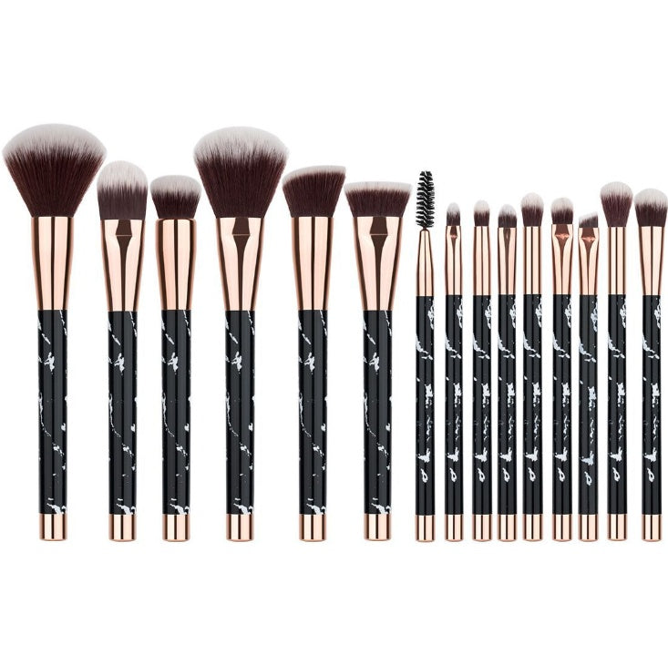 11-piece Marble makeup brush set